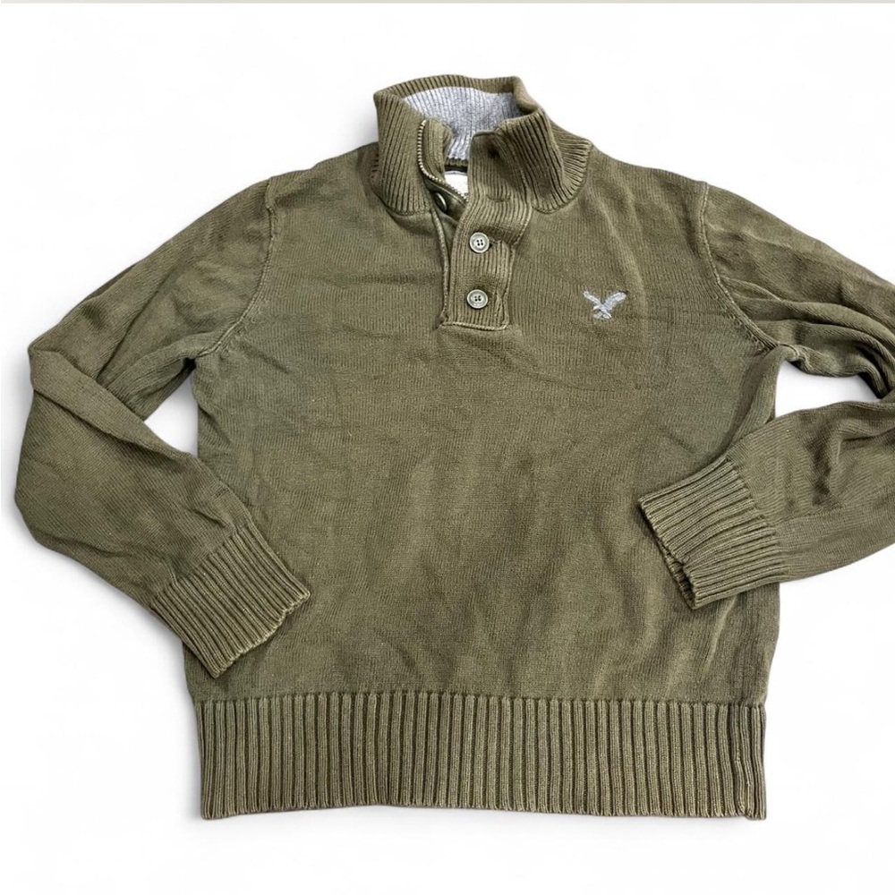 American Eagle Outfitters Green collared Sweater size medium